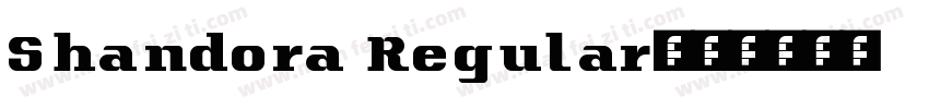 Shandora Regular字体转换